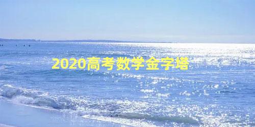 2020高考数学金字塔
