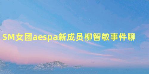 SM女团aespa新成员柳智敏事件聊天记录曝光