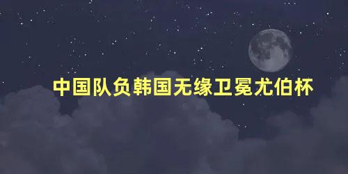 中国队负韩国无缘卫冕尤伯杯