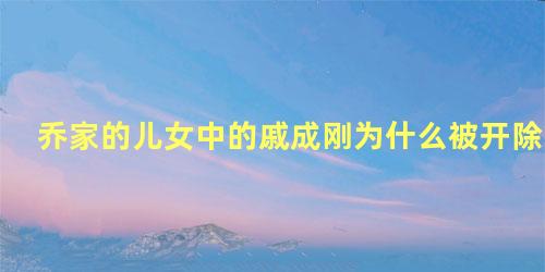 乔家的儿女中的戚成刚为什么被开除