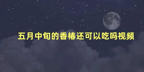 五月中旬的香椿还可以吃吗视频