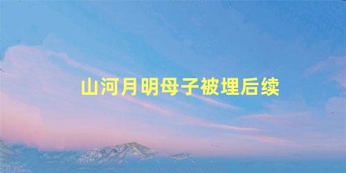 山河月明母子被埋后续