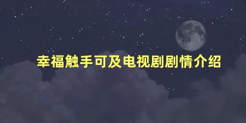 幸福触手可及电视剧剧情介绍