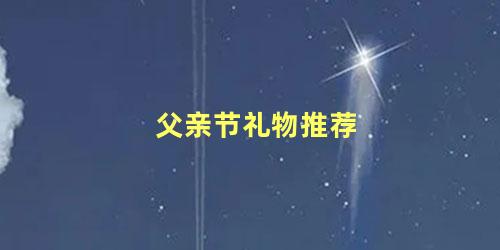 父亲节礼物推荐