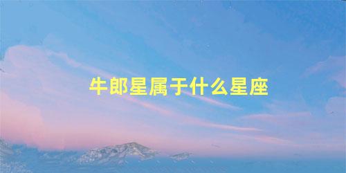 牛郎星属于什么星座