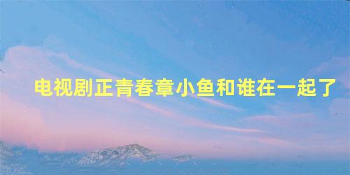 电视剧正青春章小鱼和谁在一起了