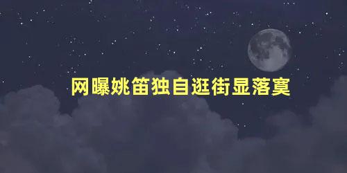 网曝姚笛独自逛街显落寞