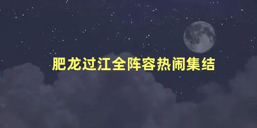 肥龙过江全阵容热闹集结