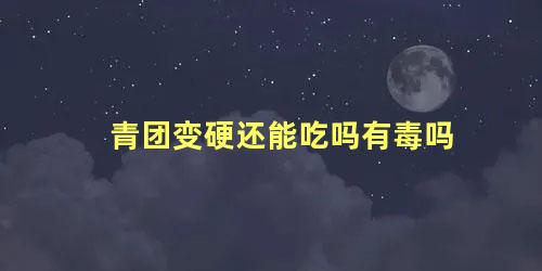 青团变硬还能吃吗有毒吗