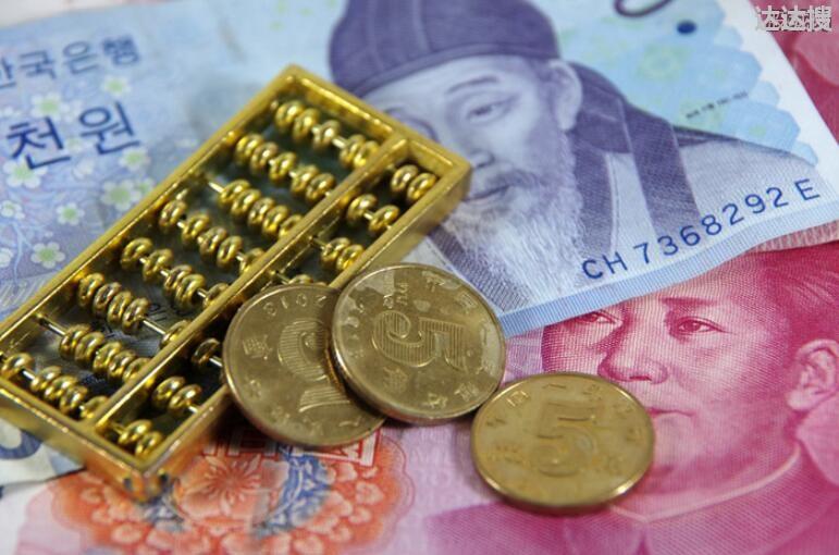 韩元兑换人民币