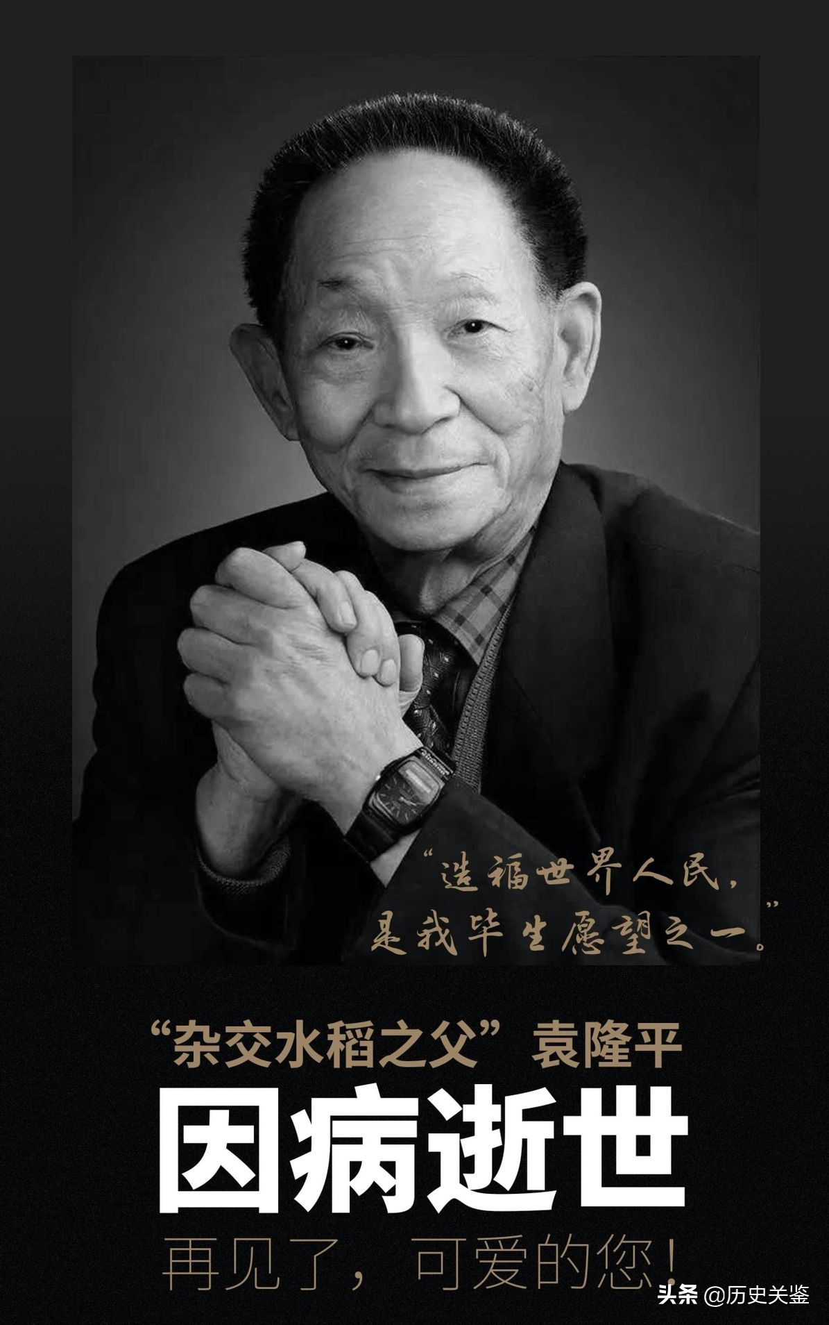 “杂交水稻之父”袁隆平，折服日本人，令美日德惊讶羡慕的科学家