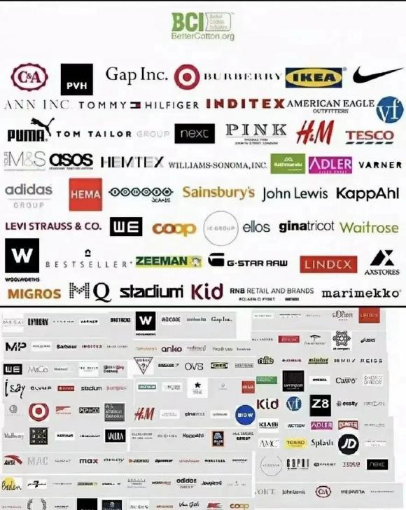 新疆棉花事件涉及品牌